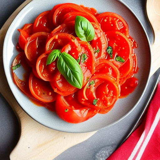 Pâtes à la Sauce Tomate Fraîche
