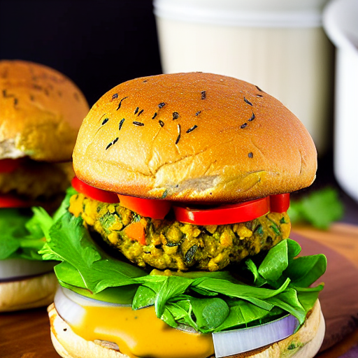 Coconut Curry Lentil Burger