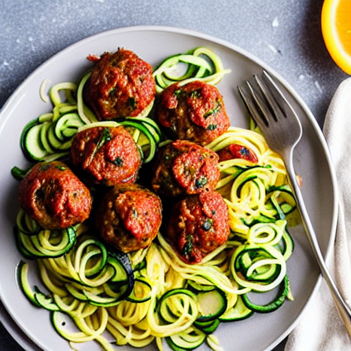 Zoodles with Meatballs