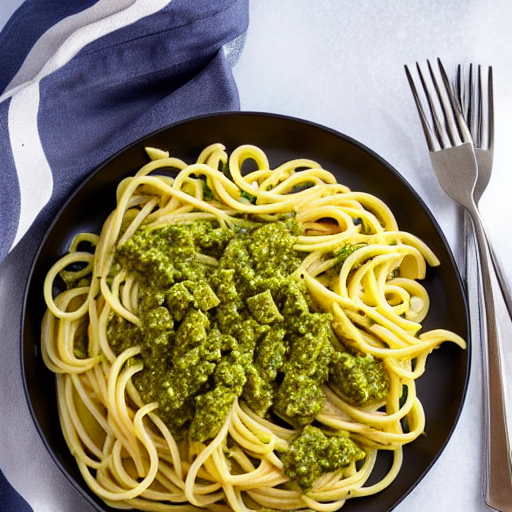 Pasta with Pesto and Chicken