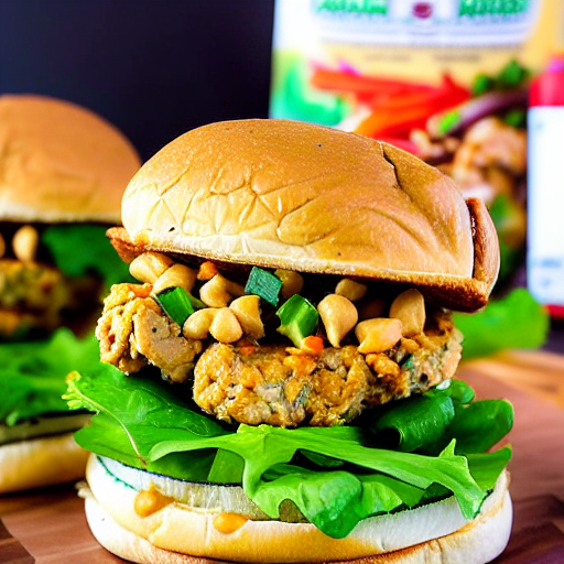 Thai Peanut Chicken Burger