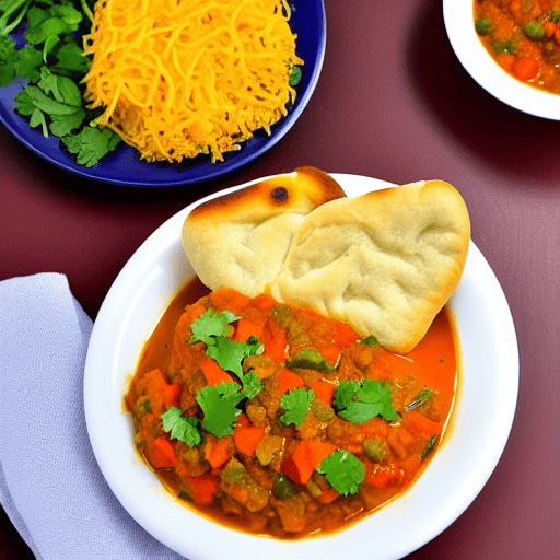Pav Bhaji with Cheese