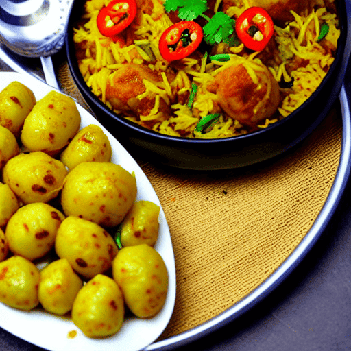 Kashmiri Dum Aloo Biryani
