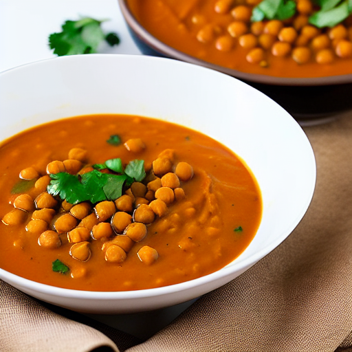 Spicy Lentil and Chickpea Soup