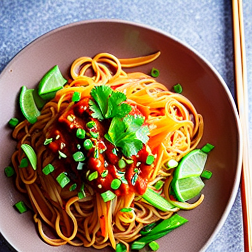 Korean-style Vegetable Noodles