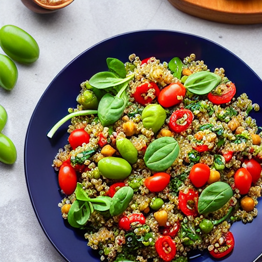 Vegetable and Quinoa Salad with Lentils and Spinach and Chickpeas and Lentils and Spinach and Lentils and Spinach and Lentils