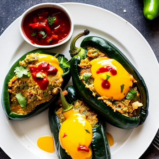 Chiles Rellenos de Huevo