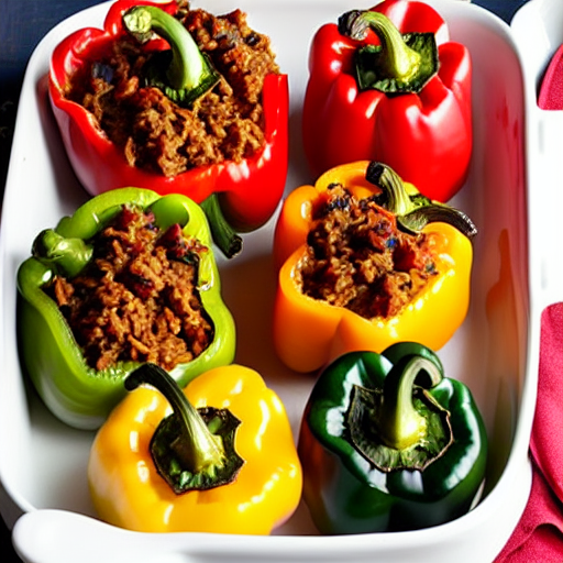 Stuffed Bell Peppers with Beef