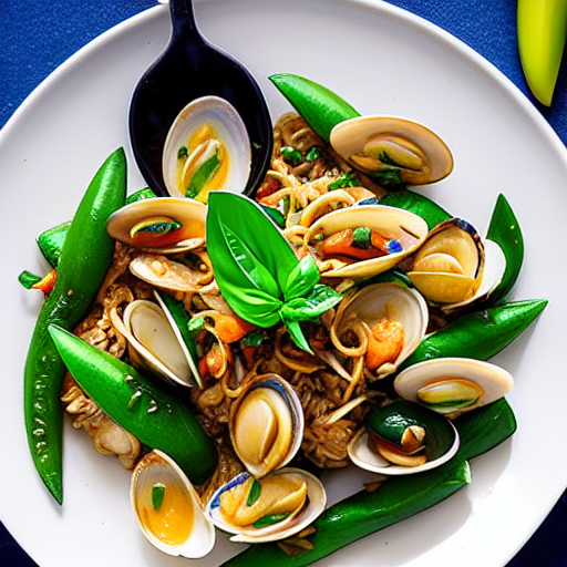 Stir-Fried Clam with Basil