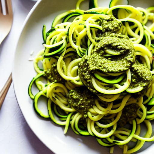 Keto Pesto Zoodles