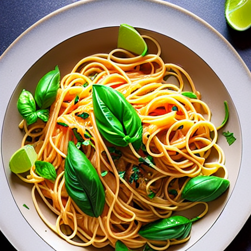 Pasta with Kaffir Lime