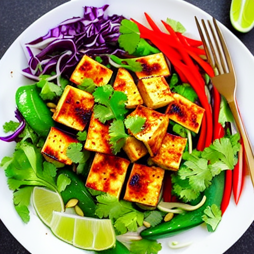 Spicy Tofu Salad
