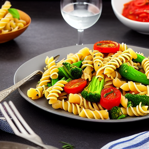 Pasta con le Verdure Grigliate
