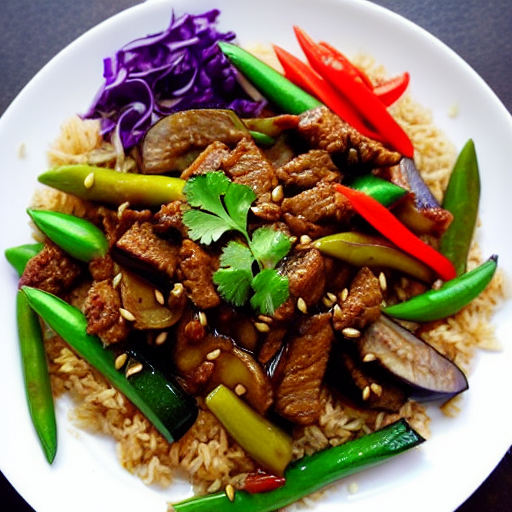 Lamb and Eggplant Stir-Fry