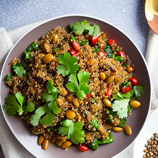 Mujadara with Quinoa