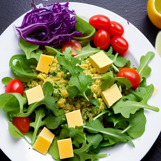 Salada de Rúcula com Queijo