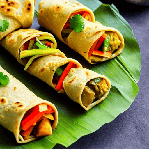 Vegan Fish Kathi Roll