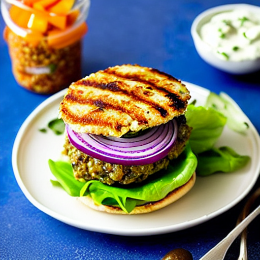 Mediterranean Quinoa Burger