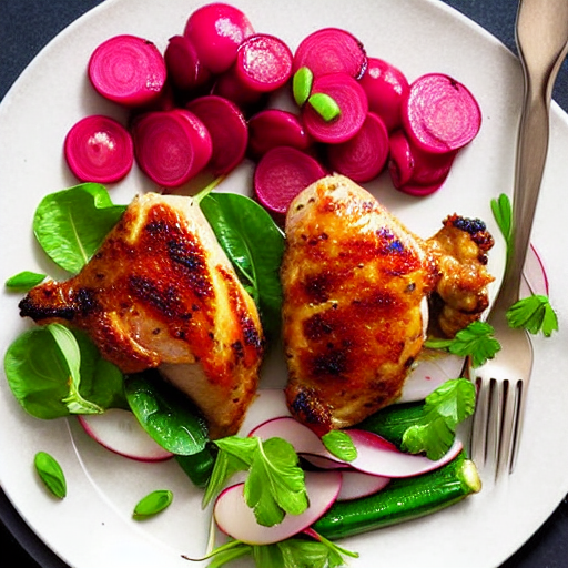 Keto Chicken and Radishes