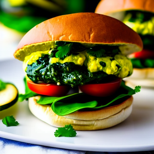 Palak Paneer Burger