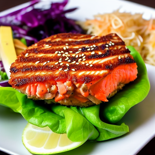 Teriyaki Salmon Burger