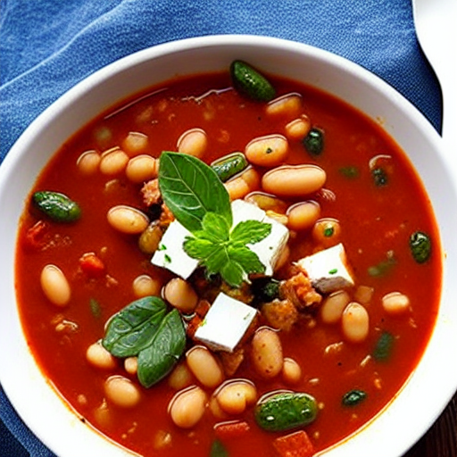 Fasolada with Feta
