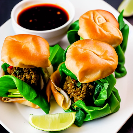 Vegetable Spring Roll Burger