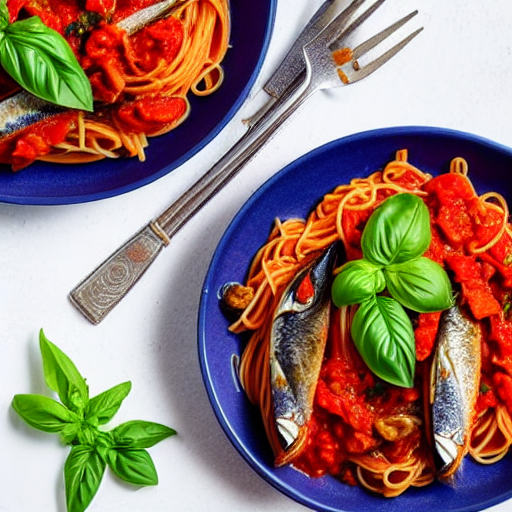 Pasta con Sardine e Pomodoro