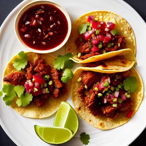 Tacos de Res en Salsa de Guayaba y Jengibre