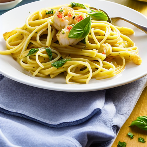 Pasta con Scampi