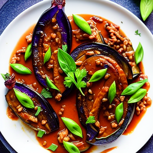 Vegan Eggplant in Garlic Sauce