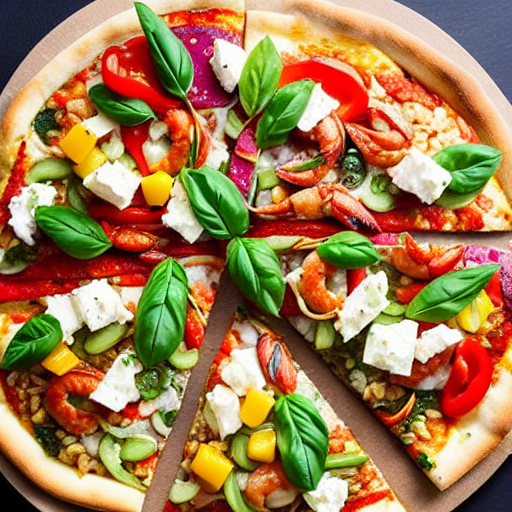 Seafood Medley Pizza