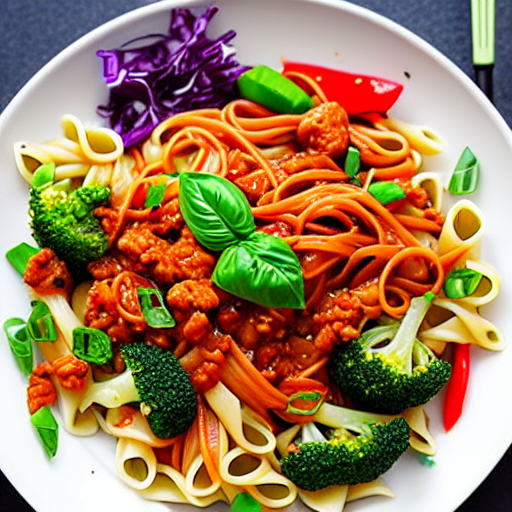 Korean Vegetable Pasta