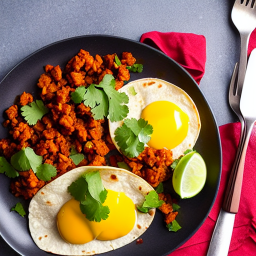 Tacos de Chorizo con Huevo