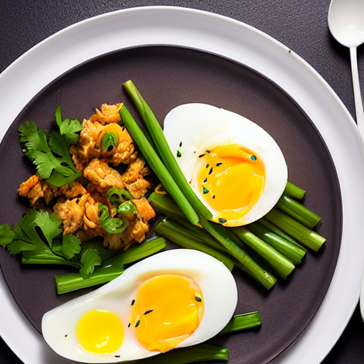 Steamed Prawns with Egg
