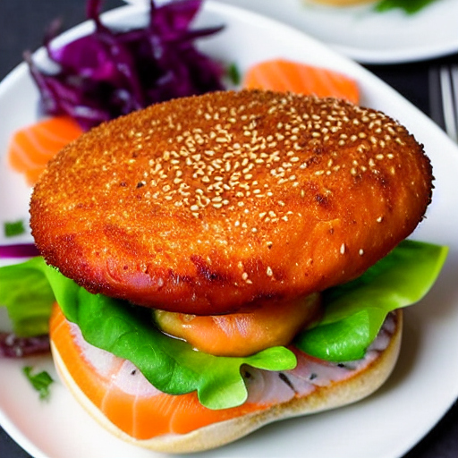 Burger de Saumon Fumé