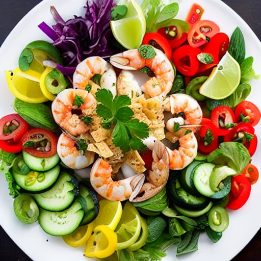 Seafood Fattoush