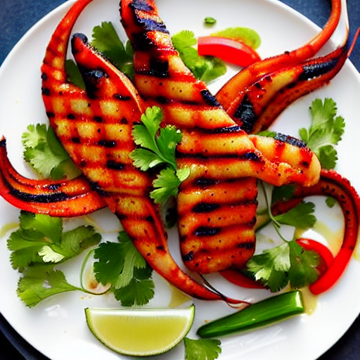 Spicy Grilled Squid