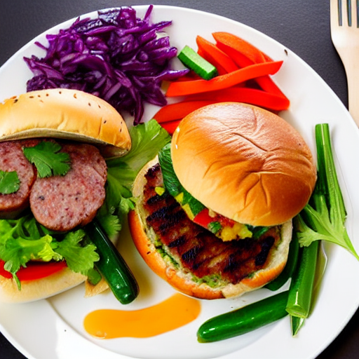 Kumpir with Sausage Burger