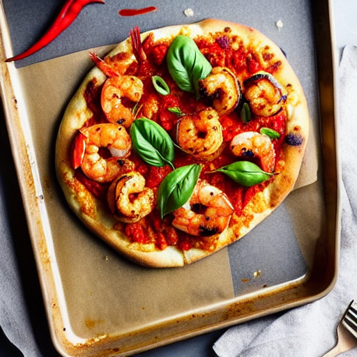 Spicy Shrimp Pizza