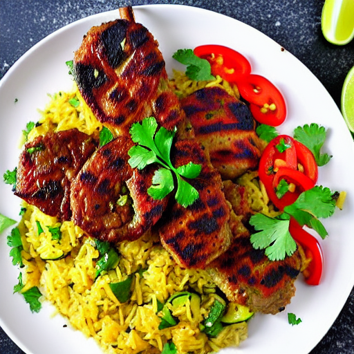 Riz bil Kousa wa Kebab