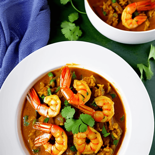Prawn Masala Curry Rice