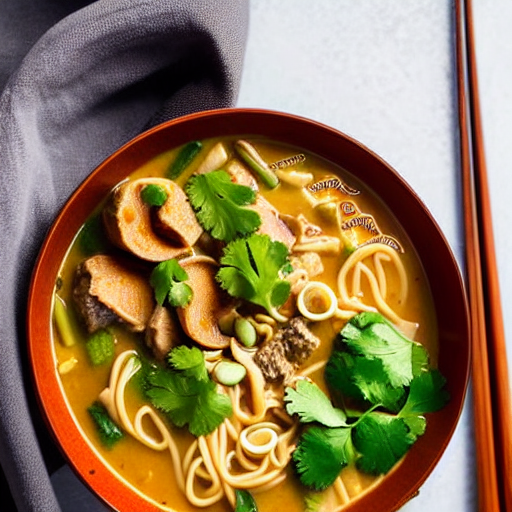 Keto Massaman Noodle Soup