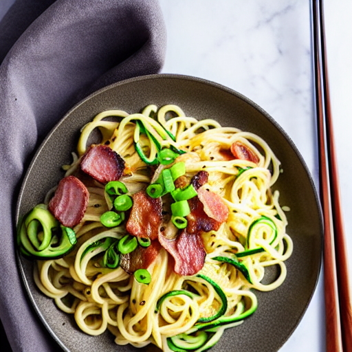 Keto Ramen Carbonara