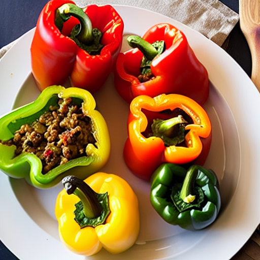 Keto Provencal Stuffed Peppers