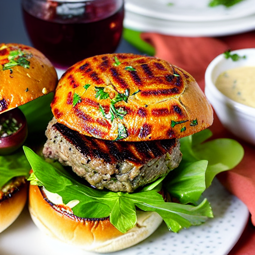 Pine Nut Lamb Burger
