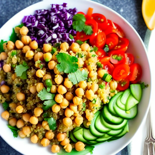 Savory Quinoa and Chickpea Salad