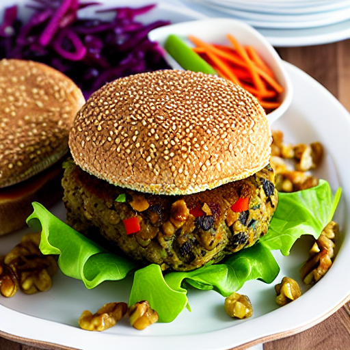 Lentil Walnut Burger