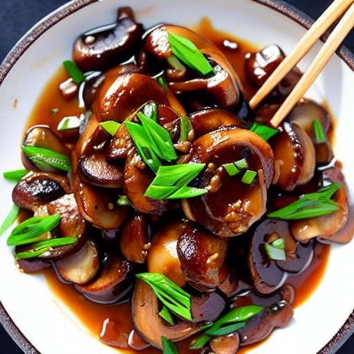 Korean Braised Mushrooms