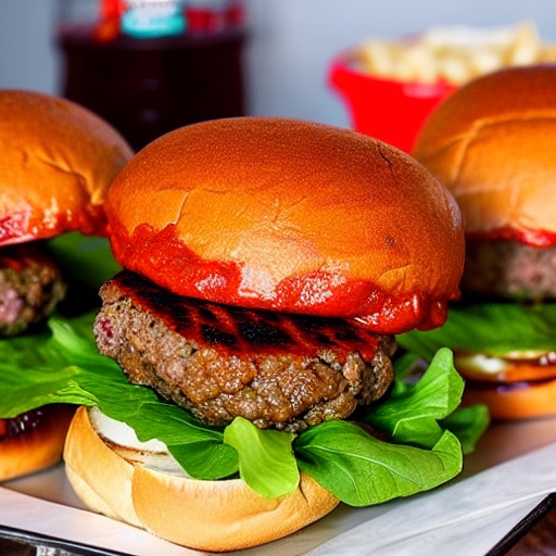 Harissa Beef Burger